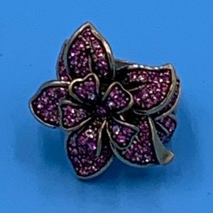 Heidi Daus pink crystal ring.